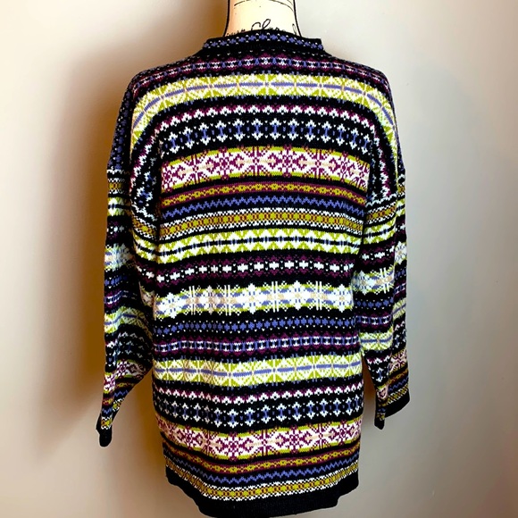 Laura Tyler Vintage Fair Aisle Sweater Oversized - Picture 7 of 8